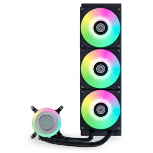 Lian Li Galahad II Lite 360 RGB AIO Liquid CPU Cooler, Pre-Installed ARGB Fans, Braided Tubing, Rotatable Logo  - Black