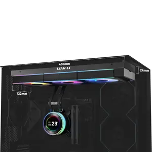 Lian Li Hydroshift II 360 CL RGB 360mm AIO Liquid CPU Cooler, 2.1” IPS LCD 480×480 Screen, 3x 120 RGB Fans, 3 Control Mode, Flexible Tubes Clamp - Black