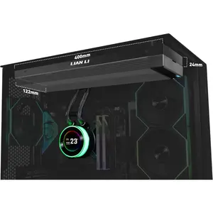 Lian Li Hydroshift II 360 Fanless LCD Liquid CPU Cooler, 2.1" IPS LCD Display 480x480, 3 Control Mode,  Fits Most PC Fans - Black