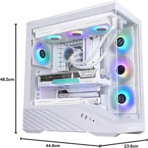Lian Li Vector V100R ATX Mid-Tower with Tempered Glass, ARGB Strip, 4x ARGB Fans Pre-Installed