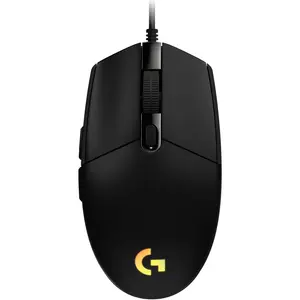 Logitech G102 Light Sync Gaming Mouse, Wired, 8000 DPI, 6 Programmable Buttons, RGB, Black