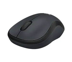 Logitech M221 Wireless Mouse, Silent Buttons - Black