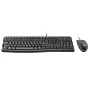 Logitech MK120 Corded Keyboard and Mouse Combo - Black