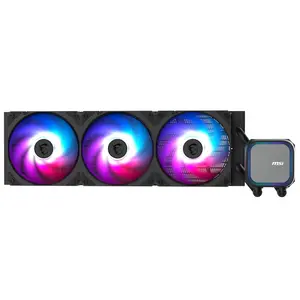 MSI MAG Coreliquid A13 360 AIO ARGB CPU Liquid Cooler | 360mm Radiator, Triple 120mm ARGB PWM Fans, Black