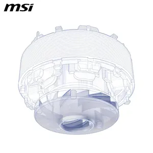MSI MAG Coreliquid A13 360 AIO ARGB CPU Liquid Cooler | 360mm Radiator, Triple 120mm ARGB PWM Fans, White