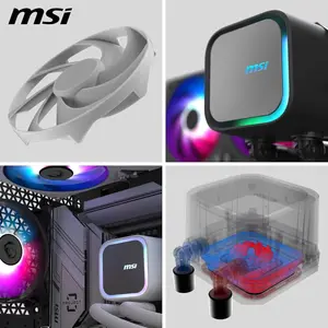 MSI MAG Coreliquid A13 360 AIO ARGB CPU Liquid Cooler | 360mm Radiator, Triple 120mm ARGB PWM Fans, White