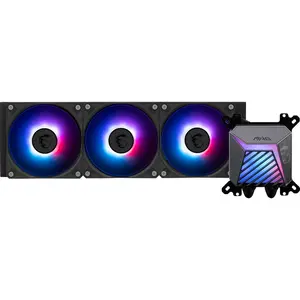MSI MAG Coreliquid A15 360 AIO ARGB Liquid Cooler | 360mm Radiator, Triple 120mm ARGB PWM Fans, EZ Connect, Uni Bracket, LGA 1700/1851/AM5/AM4 Compatible - Black