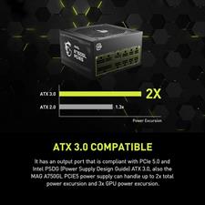 MSI MAG A750GL PCIE5 750W 80 Plus Gold Fully Modular Power Supply