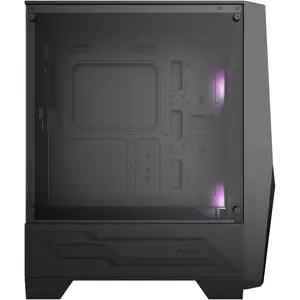 MSI MAG Forge 100R Mid-Tower ATX PC Case - 3x Pre-Installed 120mm Fans, Black
