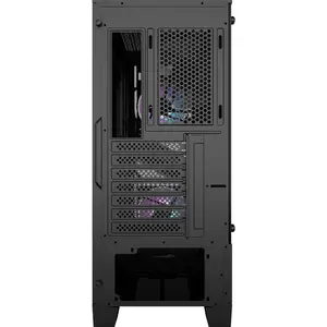 MSI MAG Forge 100R Mid-Tower ATX PC Case - 3x Pre-Installed 120mm Fans, Black