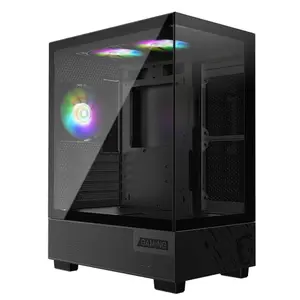 MSI PAG PANO M110A - Micro-ATX Mid-Tower Gaming PC Case - Magnetic dust Filter, Auto RGB Fans, Optimized Airflow - Black