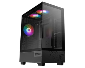 MSI PAG PANO M110A - Micro-ATX Mid-Tower Gaming PC Case - Magnetic dust Filter, Auto RGB Fans, Optimized Airflow - Black