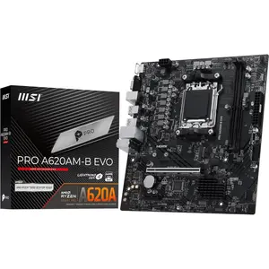 MSI PRO A620AM-B EVO AMD AM5 DDR5 MicroATX Motherboard