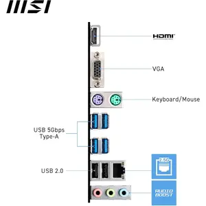 MSI PRO A620AM-B EVO AMD AM5 DDR5 MicroATX Motherboard