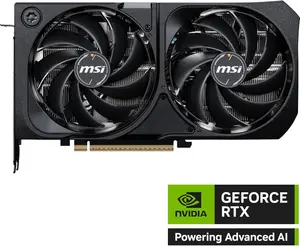 MSI GeForce RTX 5070 12GB SHADOW 2X OC Graphics Card (12GB GDDR7, 192-bit, Extreme Performance: 2557 MHz, DisplayPort x3 2.1a, HDMI 2.1b, NVIDIA Blackwell Architecture)