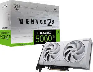 MSI GeForce RTX 5060 Ti 8G VENTUS 2X OC WHITE PLUS Graphics Card