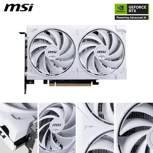 MSI GeForce RTX 5060 8G VENTUS 2X OC WHITE Graphics Card - 8GB GDDR7 ( 28Gbps / 128-bit ), PCIe 5.0, DUAL-Fan Thermal Design (2 x TORX FAN 5.0), HDMI 2.1b, DisplayPort 2.1b