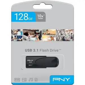 PNY 128GB Attaché 4 3.1 USB Flash Drive - Black
