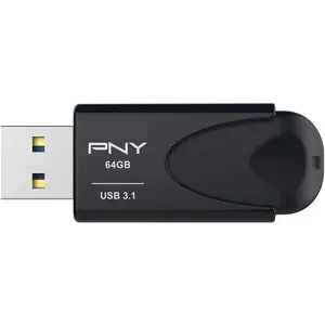 PNY 64GB Attaché 4 3.1 USB Flash Drive - Black