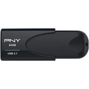PNY 64GB Attaché 4 3.1 USB Flash Drive - Black