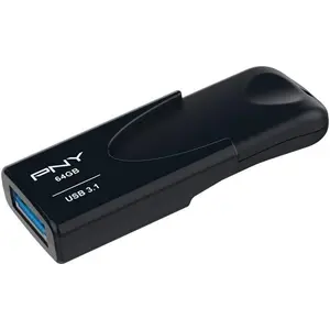 PNY 64GB Attaché 4 3.1 USB Flash Drive - Black