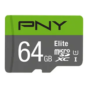 PNY 64GB Elite Class 10 U1 microSD with SD Adapter Memory Card