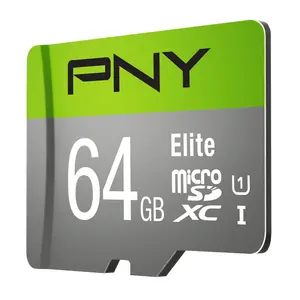 PNY 64GB Elite Class 10 U1 microSD with SD Adapter Memory Card
