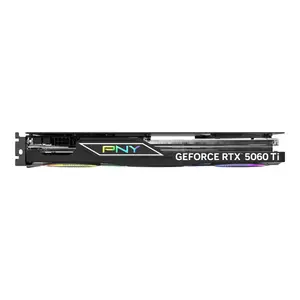 PNY GeForce RTX 5060 Ti 16GB EPIC-X RGB Overclocked Triple Fan Graphics Card, 16GB 128-Bit GDDR7, 2692 MHz Boost Clock, PCI Express 5.0 x8 - Black