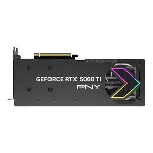 PNY GeForce RTX 5060 Ti 16GB EPIC-X RGB Overclocked Triple Fan Graphics Card, 16GB 128-Bit GDDR7, 2692 MHz Boost Clock, PCI Express 5.0 x8 - Black