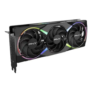 PNY GeForce RTX 5060 Ti 16GB EPIC-X RGB Overclocked Triple Fan Graphics Card, 16GB 128-Bit GDDR7, 2692 MHz Boost Clock, PCI Express 5.0 x8 - Black