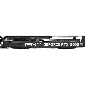 PNY GeForce RTX 5060 Ti 16GB Overclocked Dual Fan Graphics Card, 16GB 128-Bit GDDR7, 2692 MHz Boost Clock, PCI Express 5.0 x8 - Black