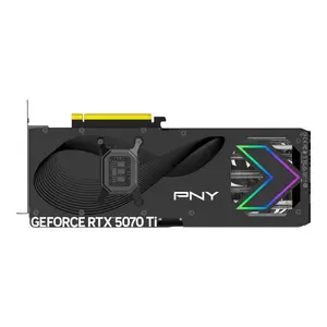 PNY GeForce RTX 5070 Ti ARGB EPIC-X RGB Overclocked Triple Fan Graphics Card, 16GB GDDR7, 256-bit, Boost Speed: 2640 MHz, PCIe 5.0, HDMI/DP 2.1, NVIDIA Blackwell Architecture, DLSS 5