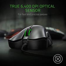 Razer DeathAdder Essential Wired Gaming Mouse - 6400 DPI Optical Sensor | Black