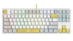 Bloody S87 RGB Mechanical Switch Hot Swappable Gaming Keyboard - Energy White