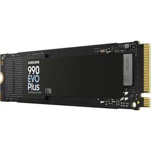 Samsung 990 EVO Plus 1TB PCIe 4.0 NVMe M.2 SSD, 7,150MB/s Read, 6,300MB/s Write, Power Efficient
