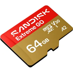 SanDisk Extreme Go microSDXC UHS-I 64GB Memory Card | 5K & 4K UHD Video, ~170MB/s Read, ~80MB/s Write, A2, U3, V30