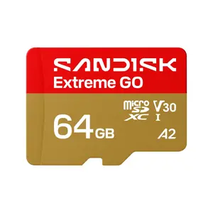 SanDisk Extreme Go microSDXC UHS-I 64GB Memory Card | 5K & 4K UHD Video, ~170MB/s Read, ~80MB/s Write, A2, U3, V30