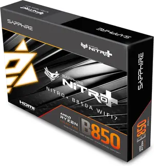 Sapphire NITRO+ B850A WiFi 7 AMD B850 Socket AM5 ATX Motherboard