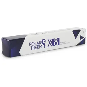 Thermal Grizzly Polartherm X-8 Thermal Paste, 2g, High Thermal Conductivity, High Durability, Easy Application