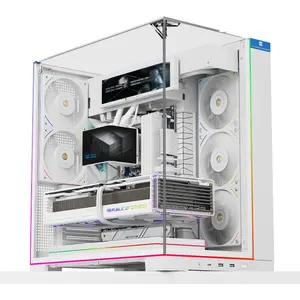 Thermalright A70 ARGB ATX Gaming Case, 5x Pre-Installed ARGB Fans, Panaromic LED Strips, Three-Sided Column-Free Glass, Four-Way Airflow, Tool-Free Quick Release, Vertical Graphics Card Mounting - White