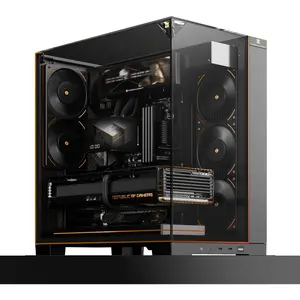 Thermalright A70 Vision ATX Gaming Case, 9.16-inch LCD Display, Panoramic Glass Panel, Type-C 3.0 Port - Black