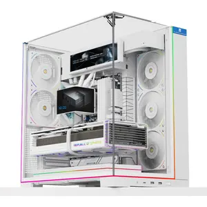 Thermalright A70 Vision ATX Gaming Case, 9.16-inch LCD Display, Panoramic Glass Panel, Type-C 3.0 Port - White