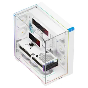 Thermalright A70 Vision ATX Gaming Case, 9.16-inch LCD Display, Panoramic Glass Panel, Type-C 3.0 Port - White