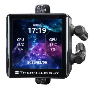 Thermalright Frozen Vision 360 ARGB V2 AIO 360mm Liquid CPU Cooler, 2.88-inch IPS LCD Screen - Black