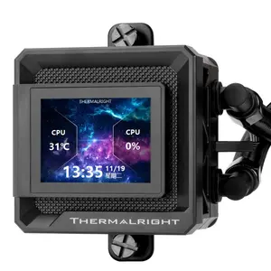 Thermalright Frozen Warframe 360 SE ARGB V2 AIO 360mm Liquid CPU Cooler, 2-inch IPS LCD Screen - Black