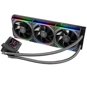 Thermalright Frozen Warframe 360 SE ARGB V2 AIO 360mm Liquid CPU Cooler, 2-inch IPS LCD Screen - Black