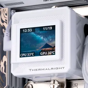 Thermalright Frozen Warframe 360 SE ARGB V2 AIO 360mm Liquid CPU Cooler, 2-inch IPS LCD Screen - White