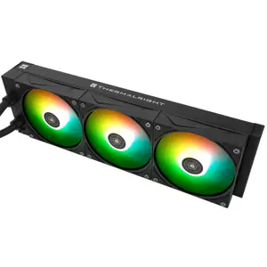 Thermalright Grand Vision 360 ARGB AIO 360mm Liquid CPU Cooler, 3.4-Inch IPS LCD Screen with 480x480 Resolution, Upto 6400 RPM Pump Rated Speed - Black