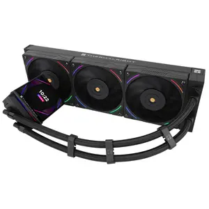 Thermalright Hyper Vision 360 ARGB AIO 360mm Liquid CPU Cooler, 3.95" Magnetic IPS LCD Screen with 480x480 Resolution - Black