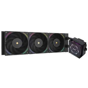 Thermalright Hyper Vision 360 ARGB AIO 360mm Liquid CPU Cooler, 3.95" Magnetic IPS LCD Screen with 480x480 Resolution - Black
